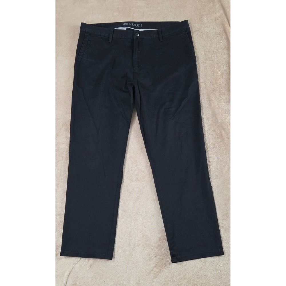Vuori Collins Chino Pants Men‎ Size 34 Black Casual Preppy Everyday